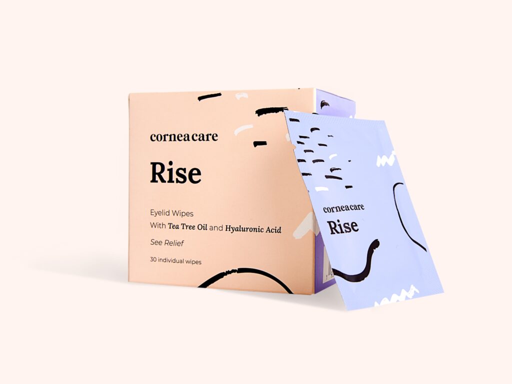 CorneaCare Rise eyelid wipes