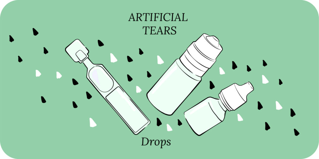 Artificial tears and eye drops