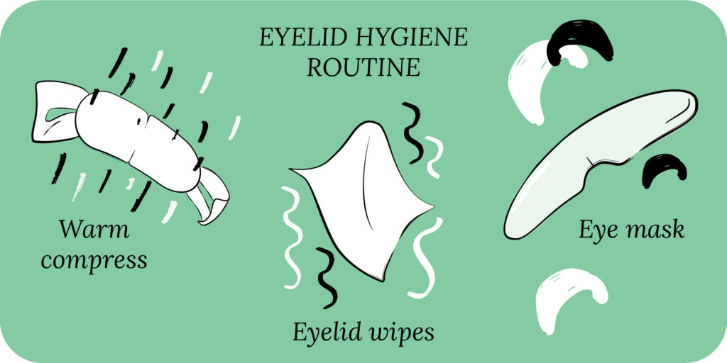 Eyelid hygiene routine