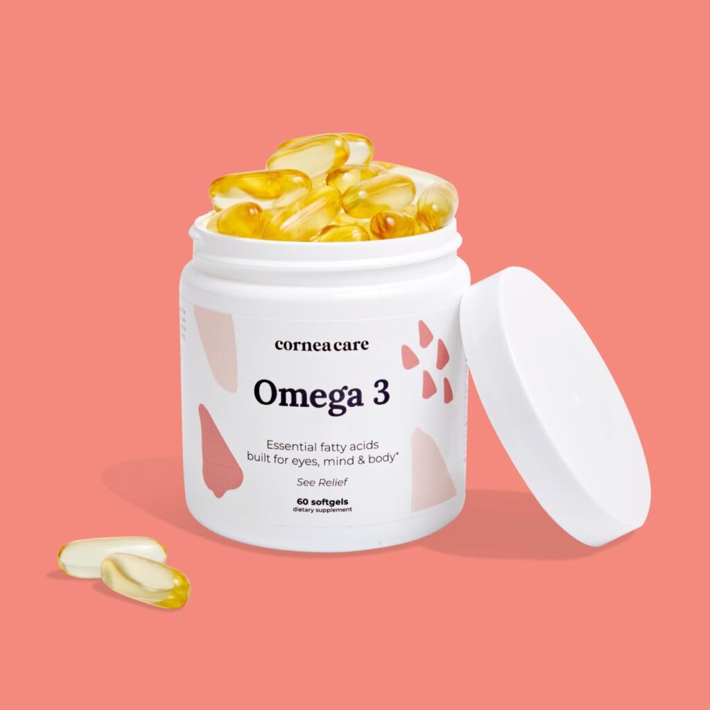 Omega 3 Open Bottle