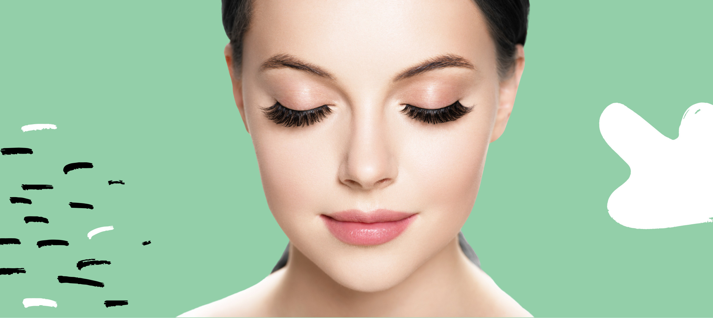 blepharitis from eyelash extensions woman with long eyelashes