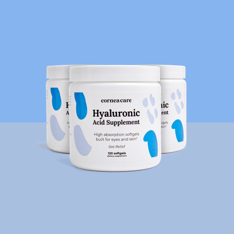 3 Pack Hyaluronic Acid Supplement CorneaCare